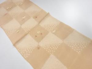 大特価品　未使用品　正絹　丹後ちりめん　絞り　刺繍　帯揚げ